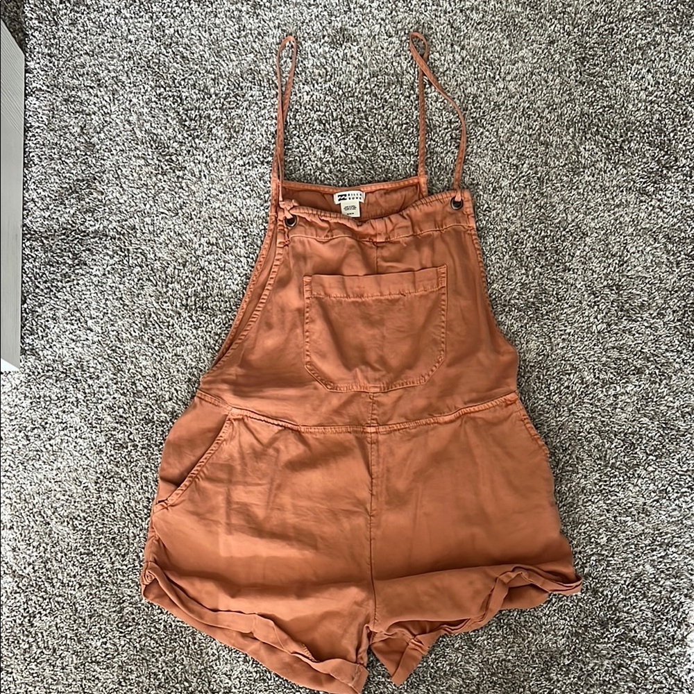 Billabong Rust Orange Overalls